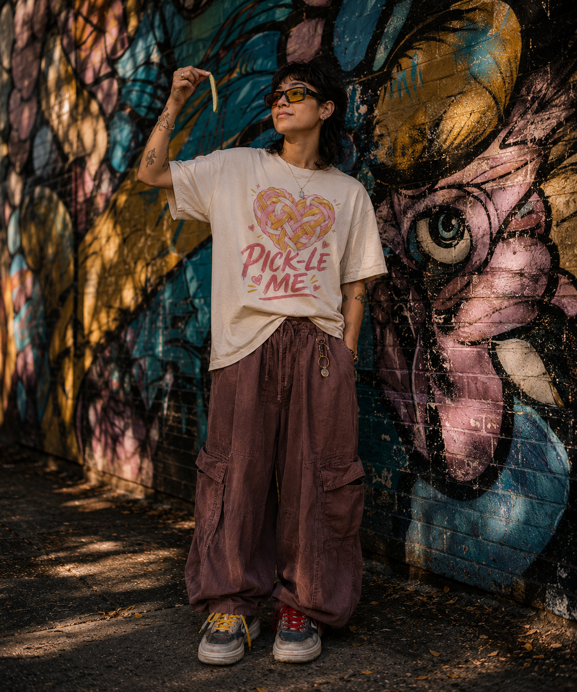 Ái Như Đạt modelling Pick-le Me, Bánh Mì Shop limited drop shirt